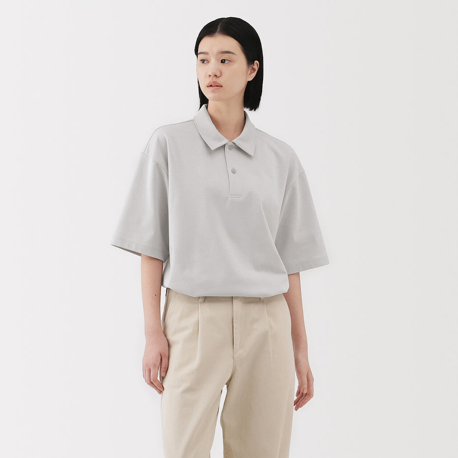 Cool Touch Half Sleeve Wide Polo Shirt