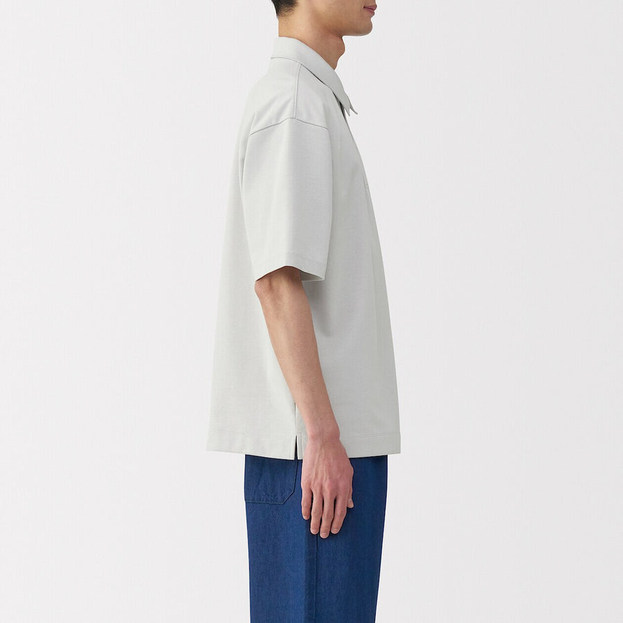 Cool Touch Half Sleeve Wide Polo Shirt