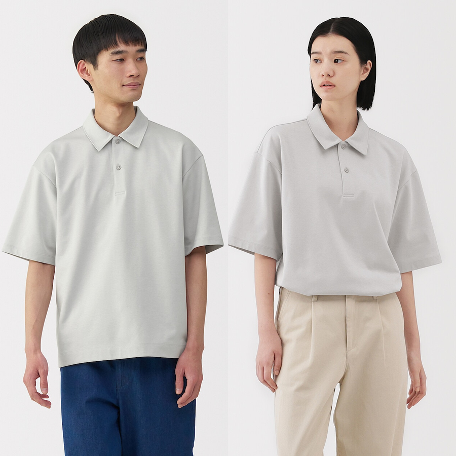 Cool Touch Half Sleeve Wide Polo Shirt