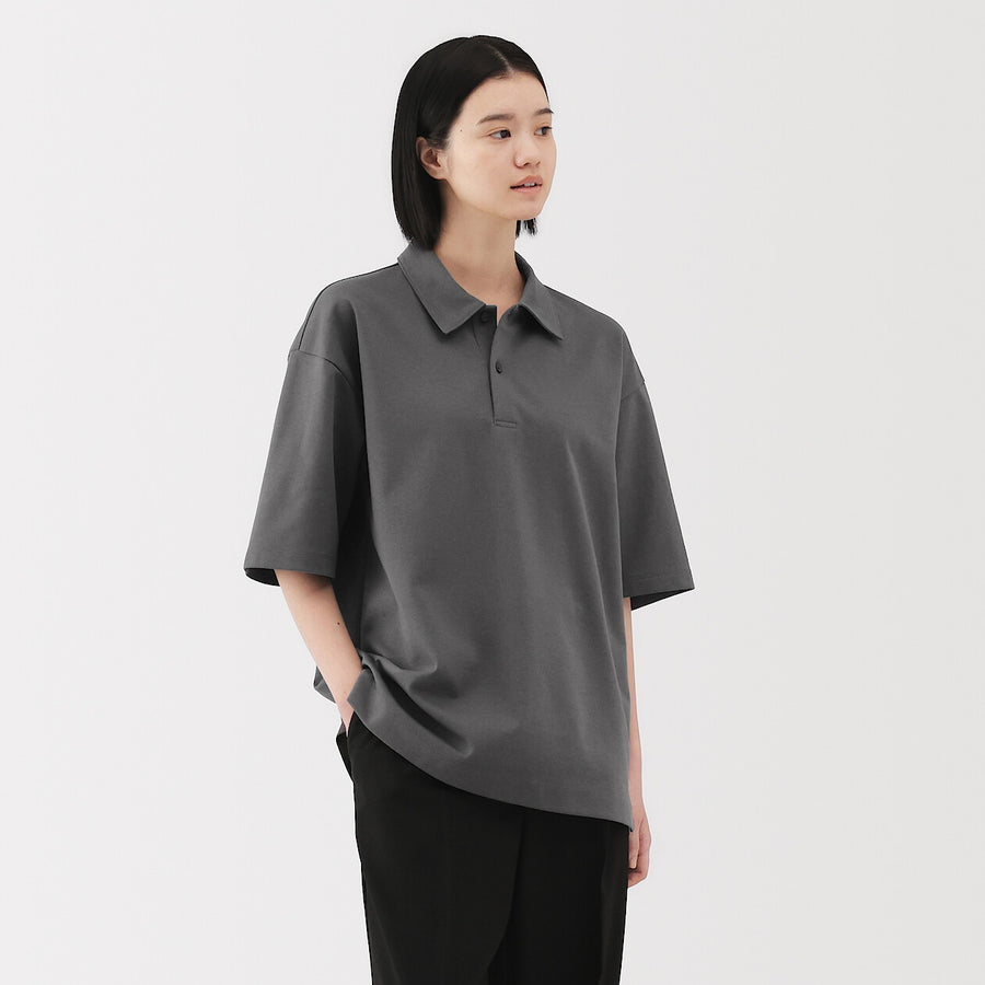 Cool Touch Half Sleeve Wide Polo Shirt