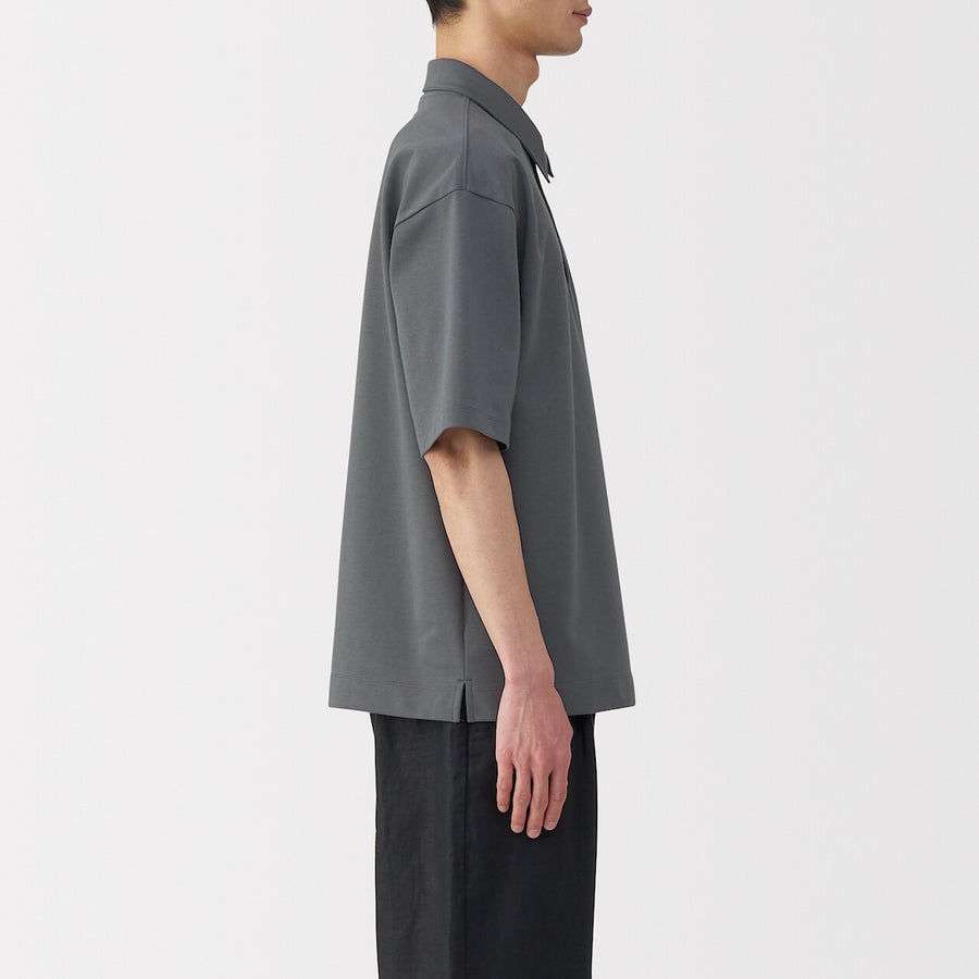 Cool Touch Half Sleeve Wide Polo Shirt