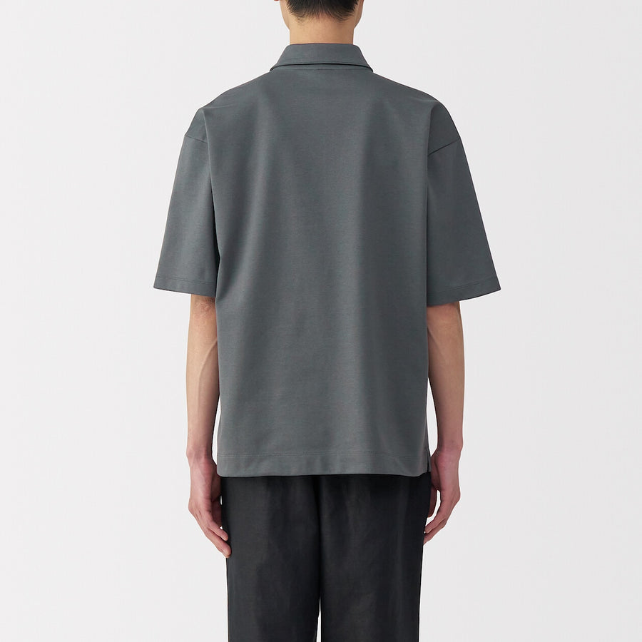 Cool Touch Half Sleeve Wide Polo Shirt