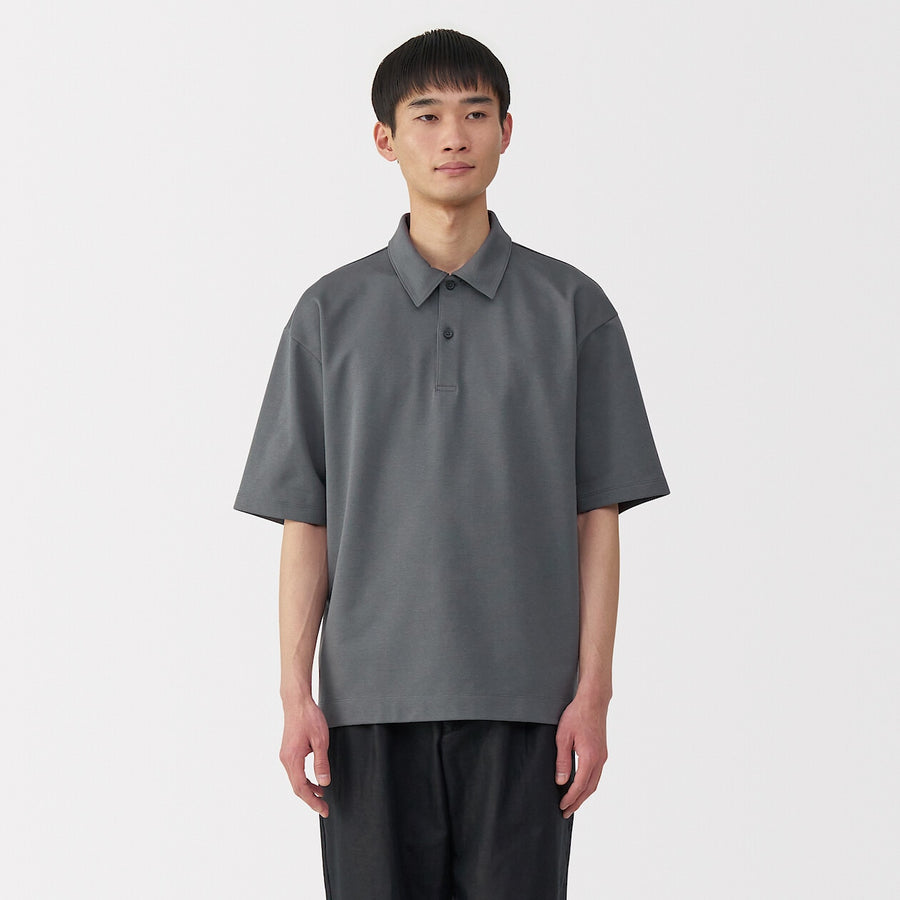 Cool Touch Half Sleeve Wide Polo Shirt