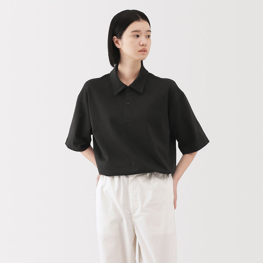 Cool Touch Half Sleeve Wide Polo Shirt
