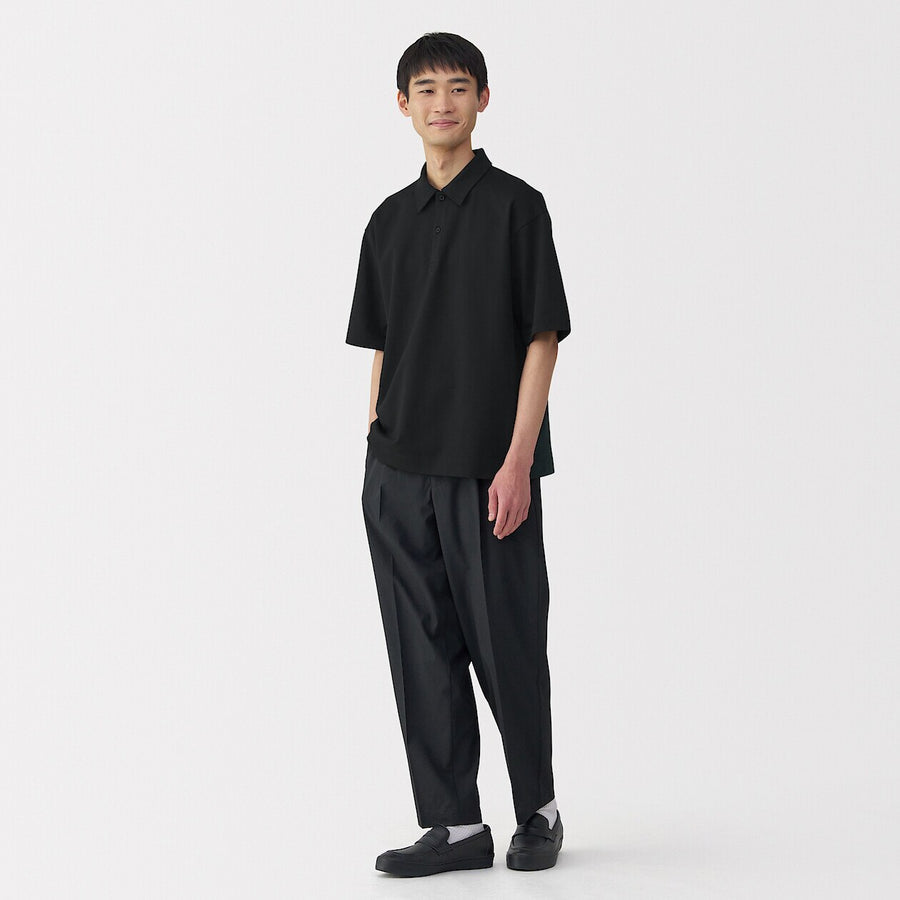 Cool Touch Half Sleeve Wide Polo Shirt