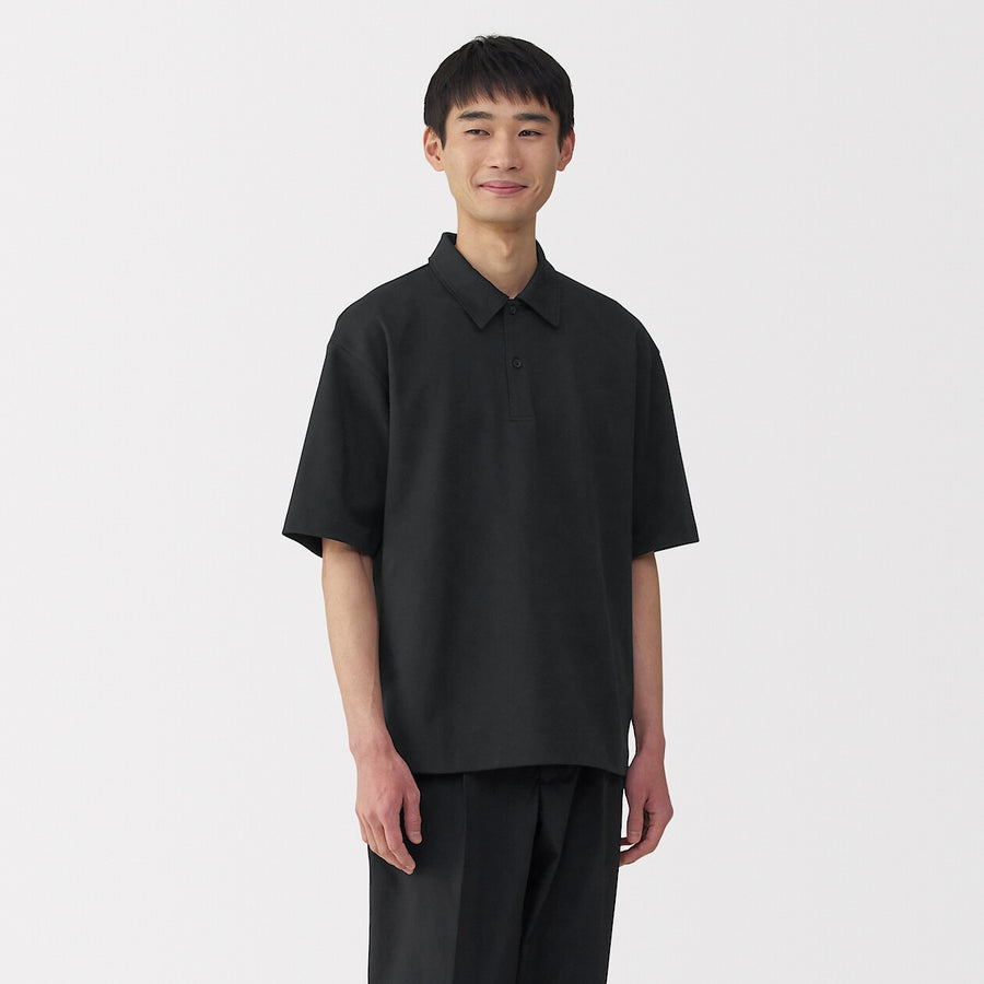 Cool Touch Half Sleeve Wide Polo Shirt