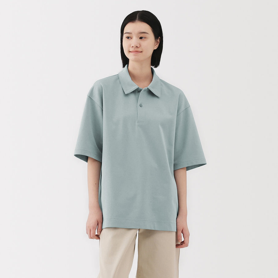 Cool Touch Half Sleeve Wide Polo Shirt