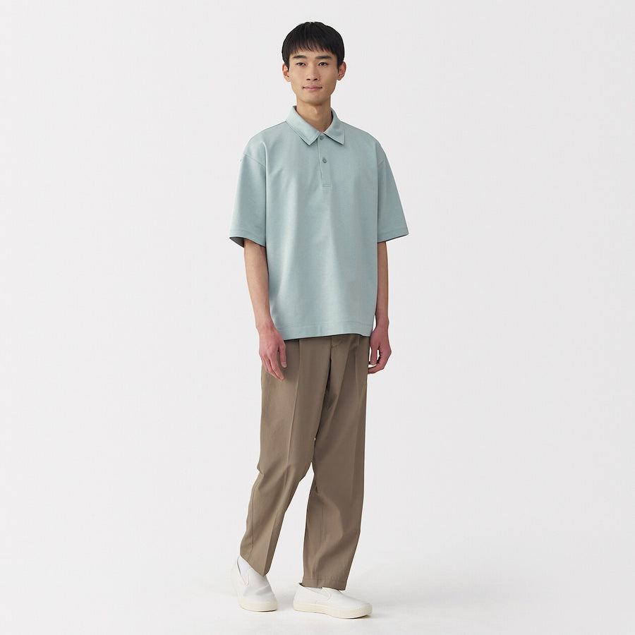 Cool Touch Half Sleeve Wide Polo Shirt