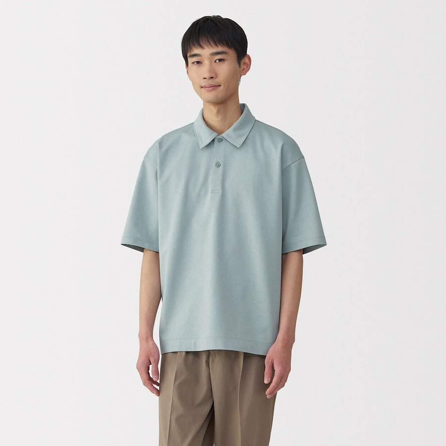 Cool Touch Half Sleeve Wide Polo Shirt