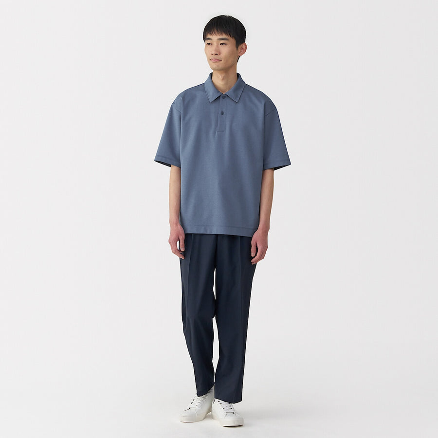 Cool Touch Half Sleeve Wide Polo Shirt