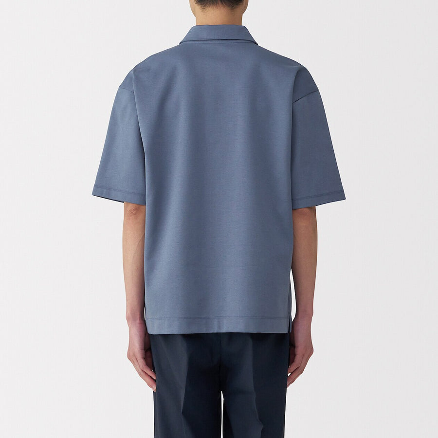 Cool Touch Half Sleeve Wide Polo Shirt