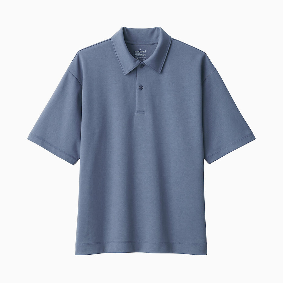 Cool Touch Half Sleeve Wide Polo Shirt