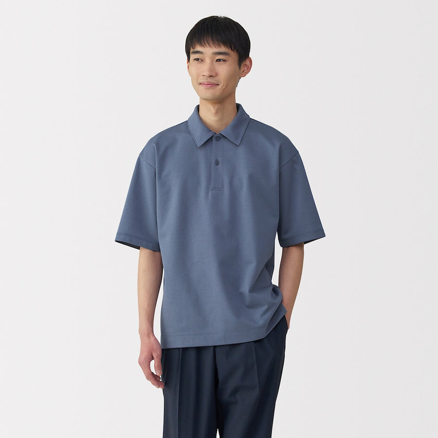Cool Touch Half Sleeve Wide Polo Shirt