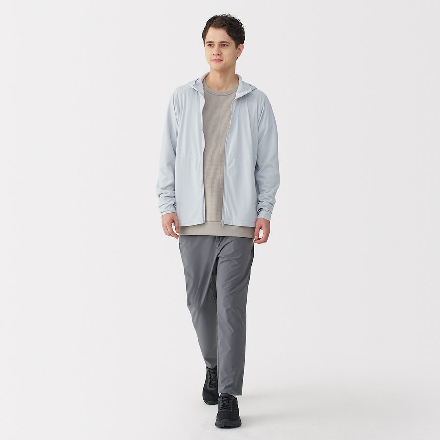 M's UV protection quick dry pocketable zip up hoodieL greyXS