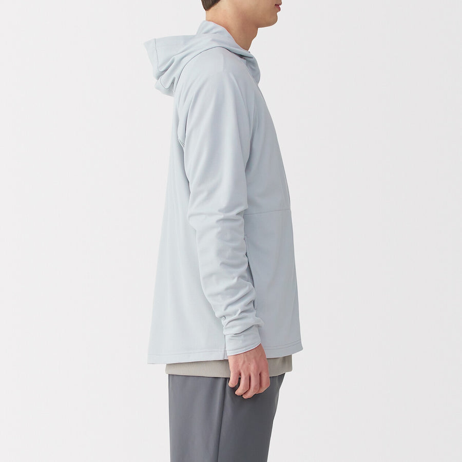 M's UV protection quick dry pocketable zip up hoodieL greyXS