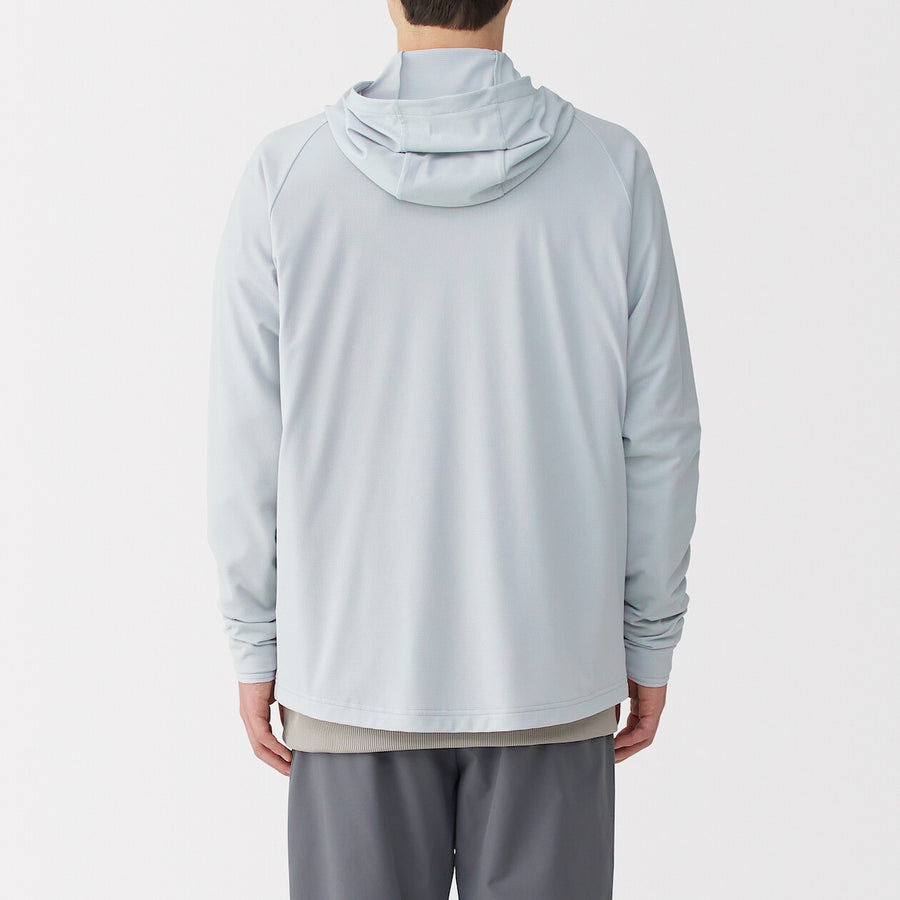 M's UV protection quick dry pocketable zip up hoodieL greyXS