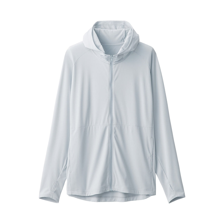 M's UV protection quick dry pocketable zip up hoodieL greyXS