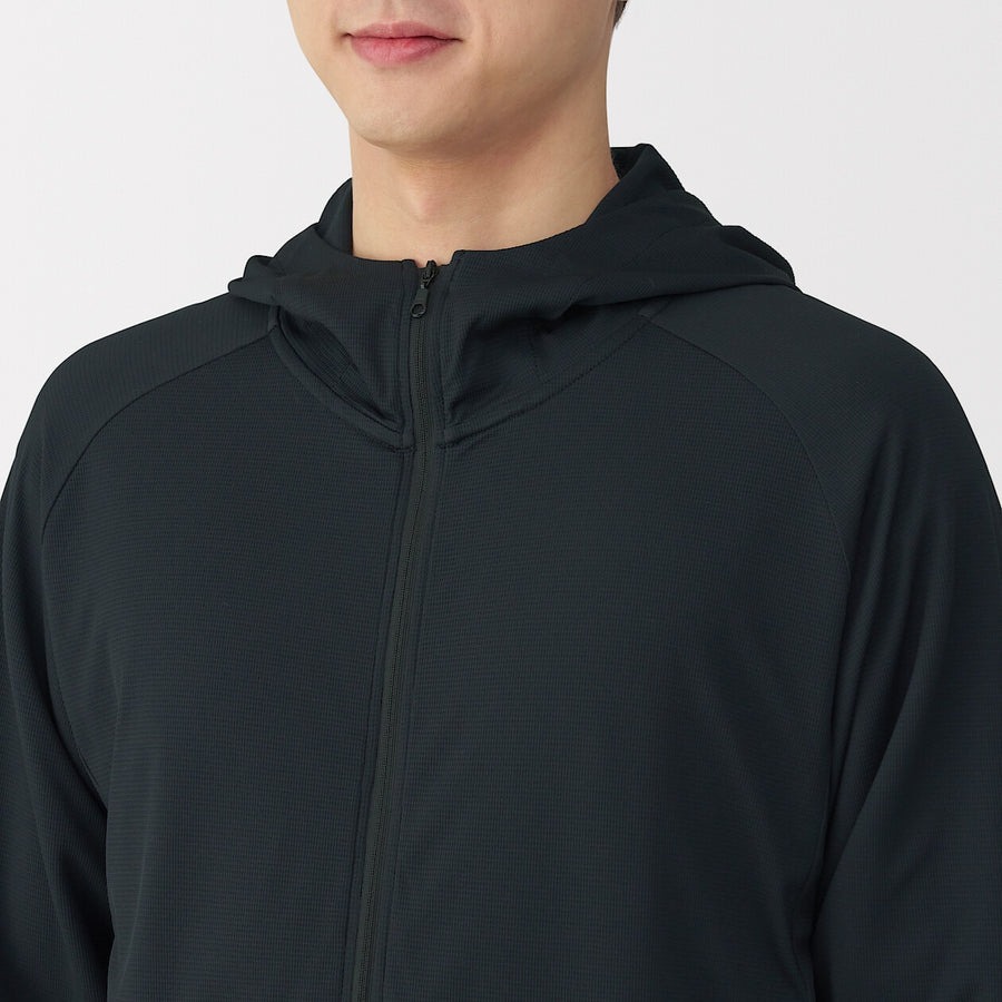 M's UV protection quick dry pocketable zip up hoodieL greyXS