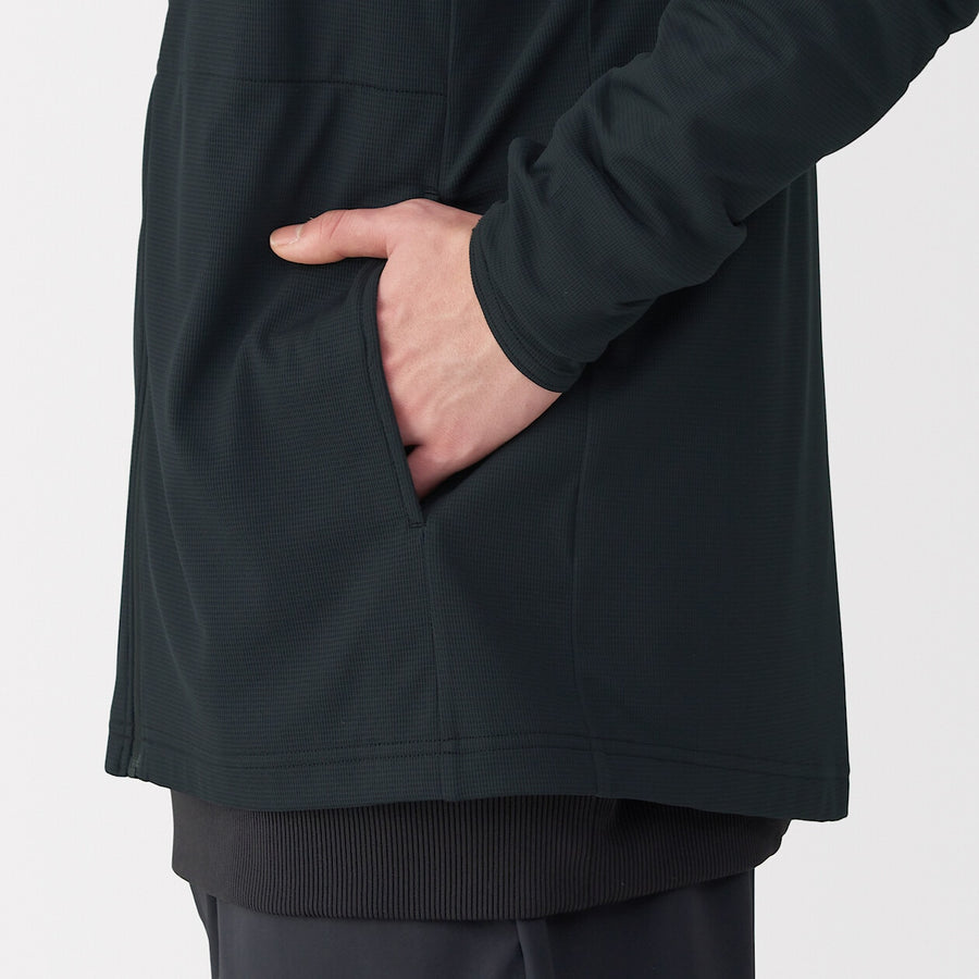 M's UV protection quick dry pocketable zip up hoodieL greyXS