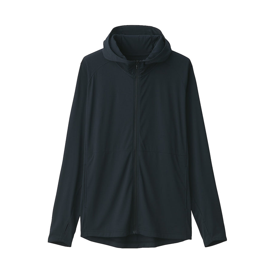 M's UV protection quick dry pocketable zip up hoodieL greyXS