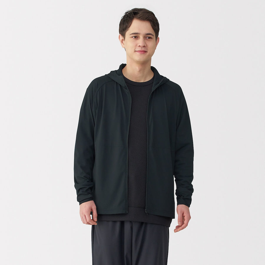 M's UV protection quick dry pocketable zip up hoodieL greyXS