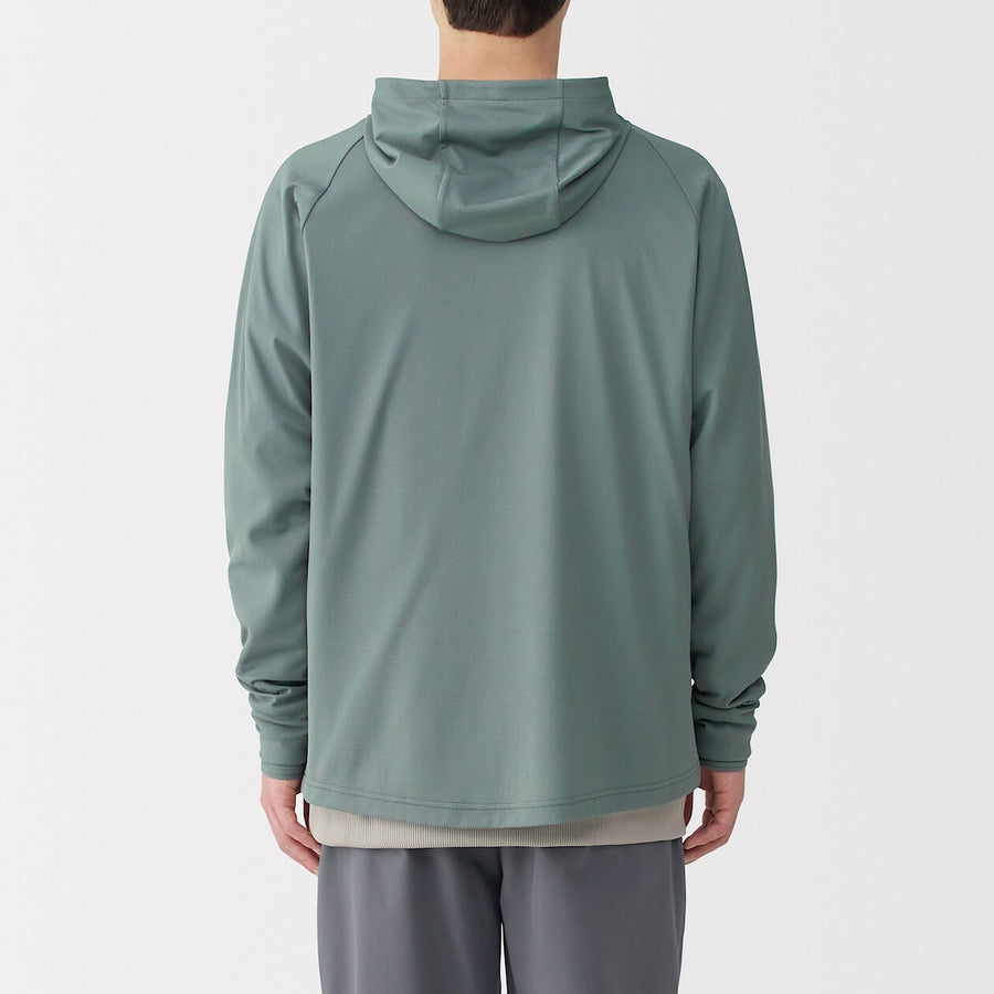 M's UV protection quick dry pocketable zip up hoodieL greyXS