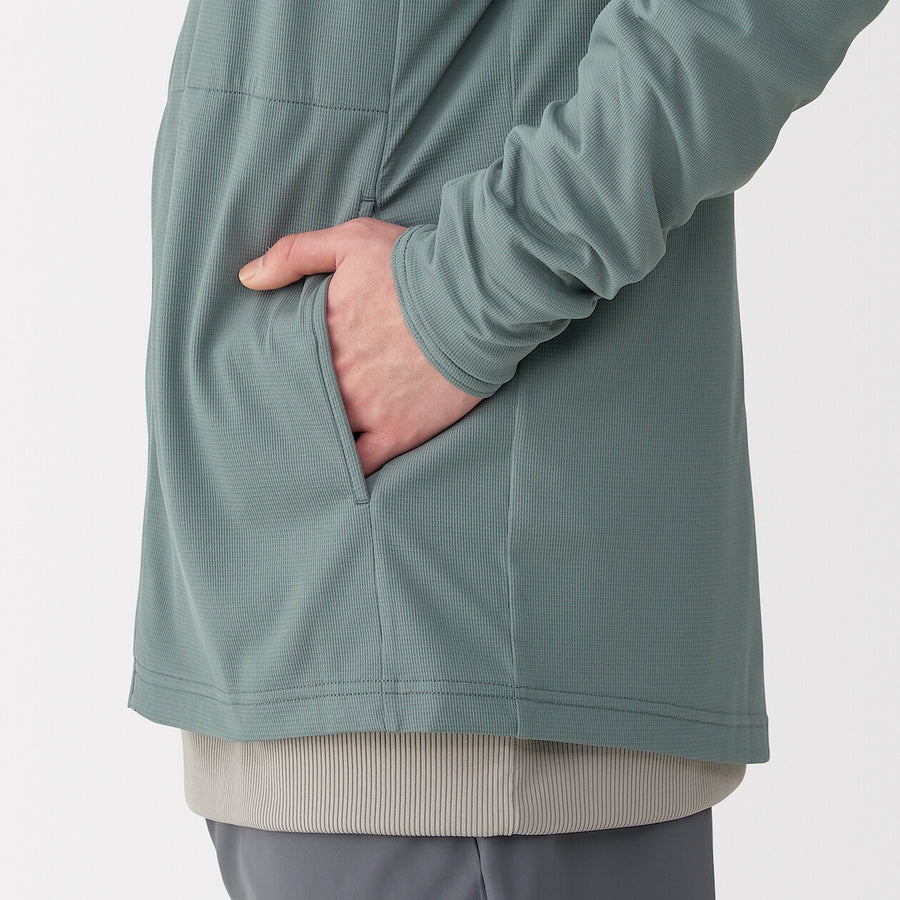 M's UV protection quick dry pocketable zip up hoodieL greyXS