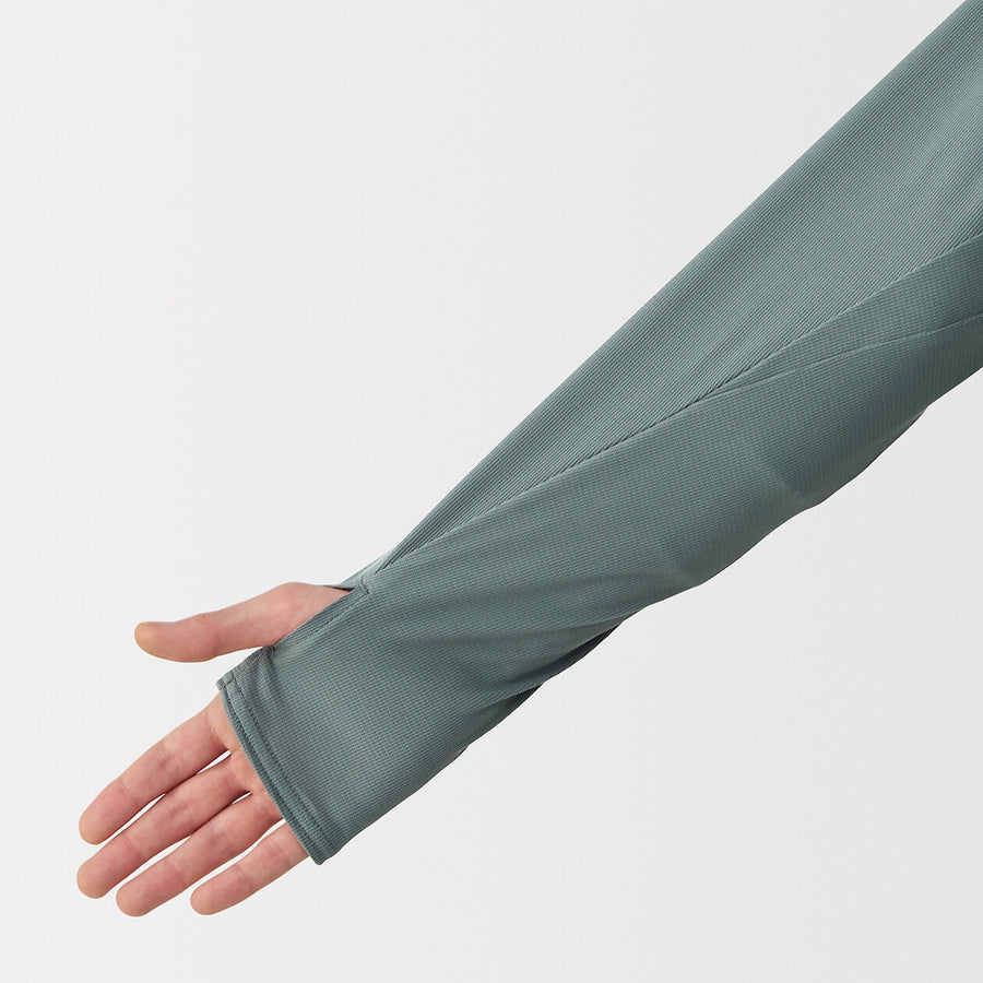 M's UV protection quick dry pocketable zip up hoodieL greyXS