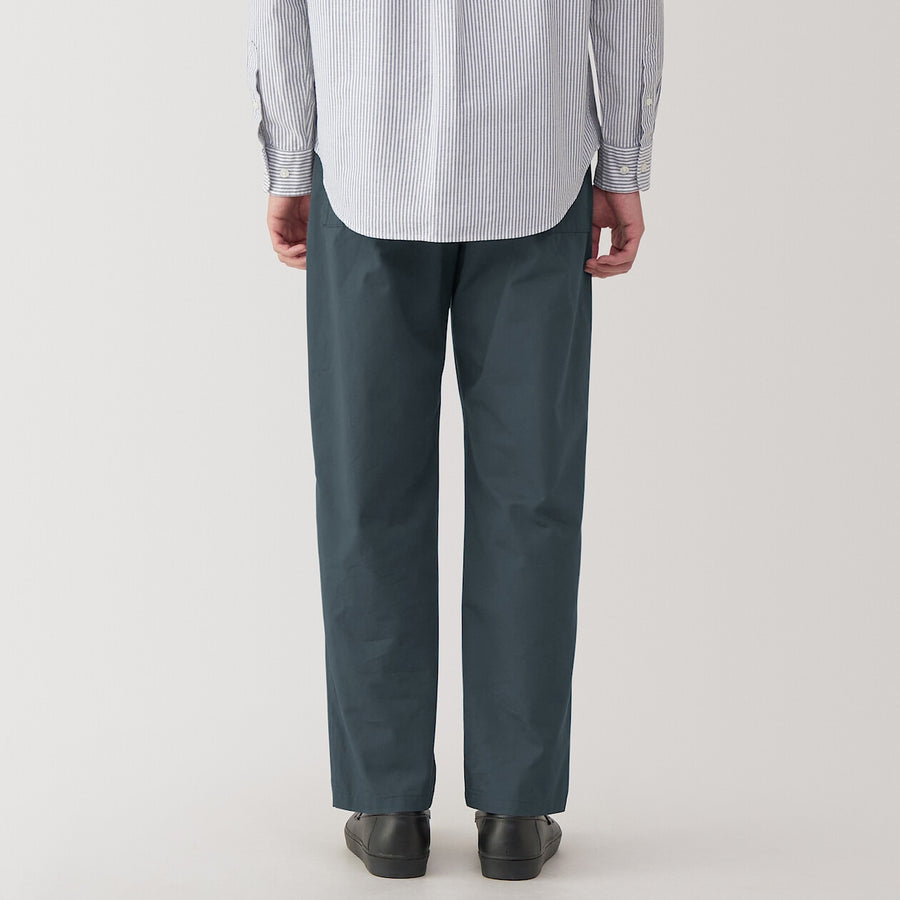 M's Washed cotton easy pants Charcoal greyXS