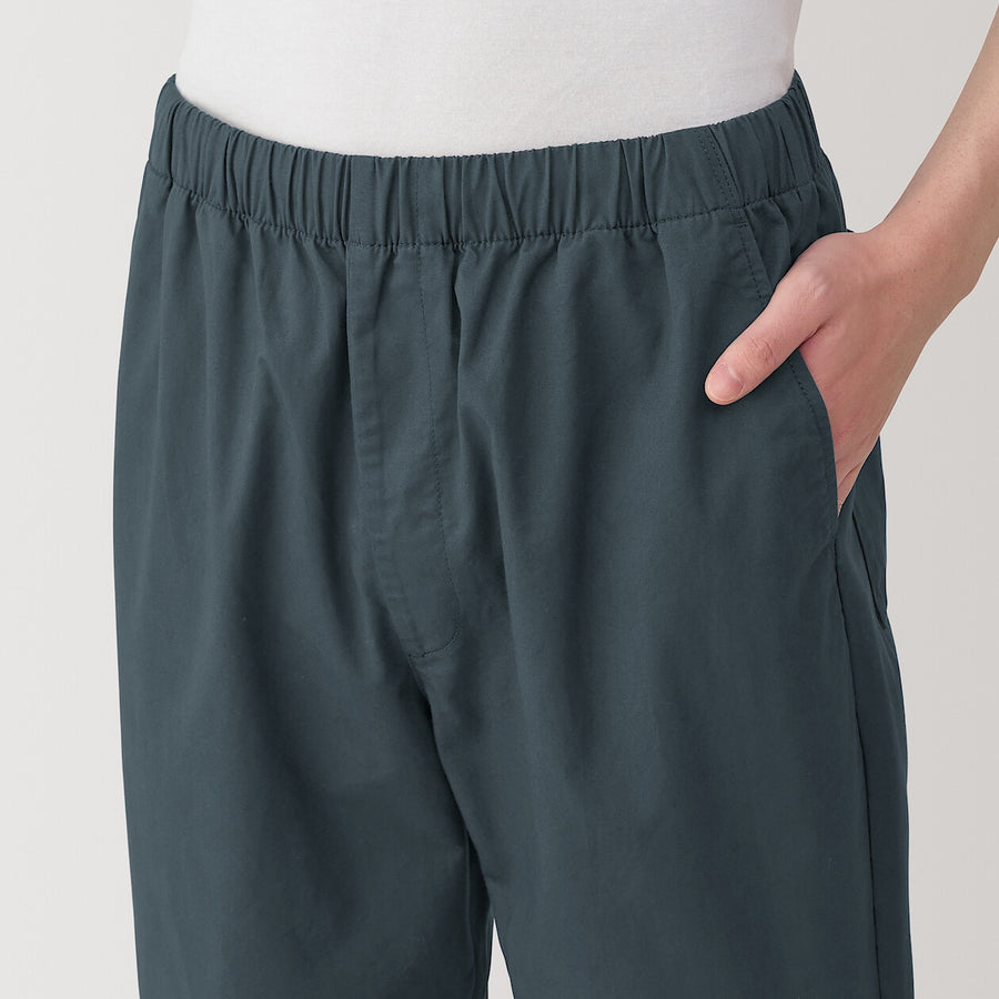 M's Washed cotton easy pants Charcoal greyXS