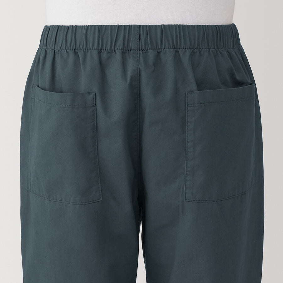 M's Washed cotton easy pants Charcoal greyXS