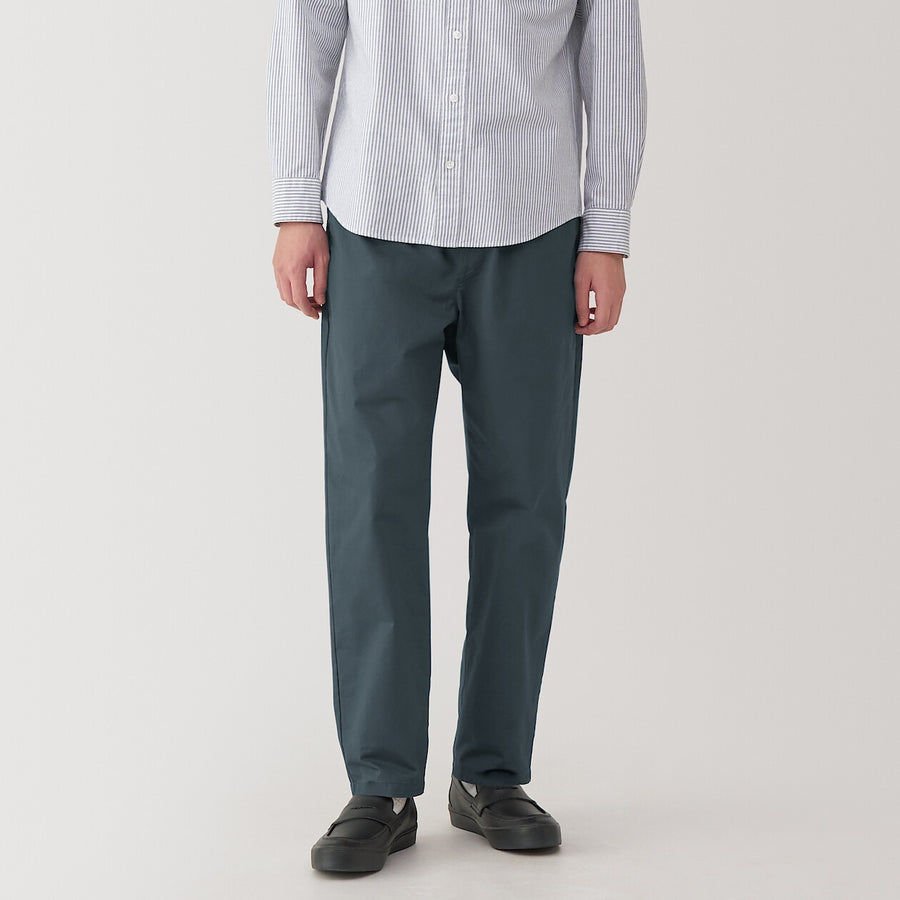M's Washed cotton easy pants Charcoal greyXS
