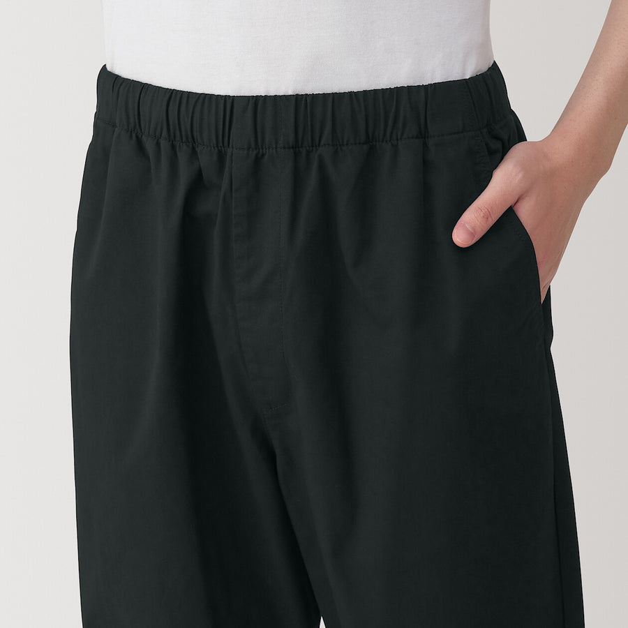 M's Washed cotton easy pants Charcoal greyXS