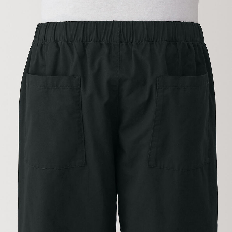 M's Washed cotton easy pants Charcoal greyXS
