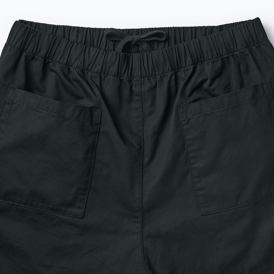 M's Washed cotton easy pants Charcoal greyXS