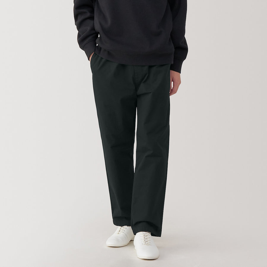 M's Washed cotton easy pants Charcoal greyXS