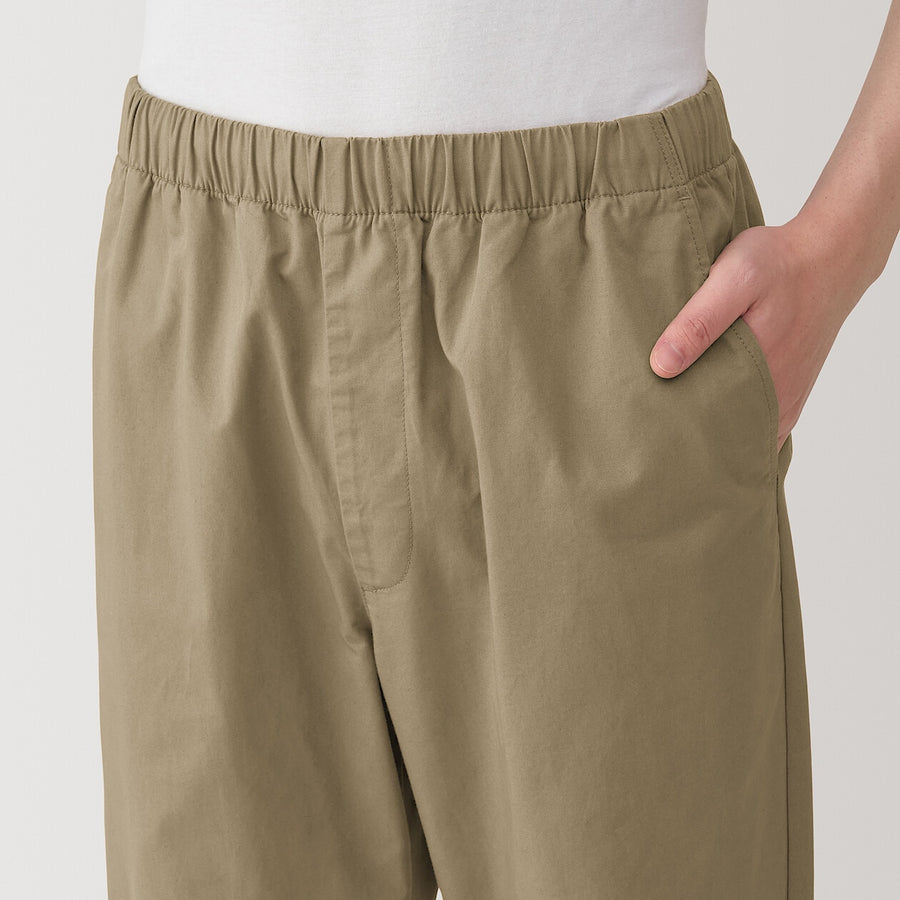 M's Washed cotton easy pants Charcoal greyXS