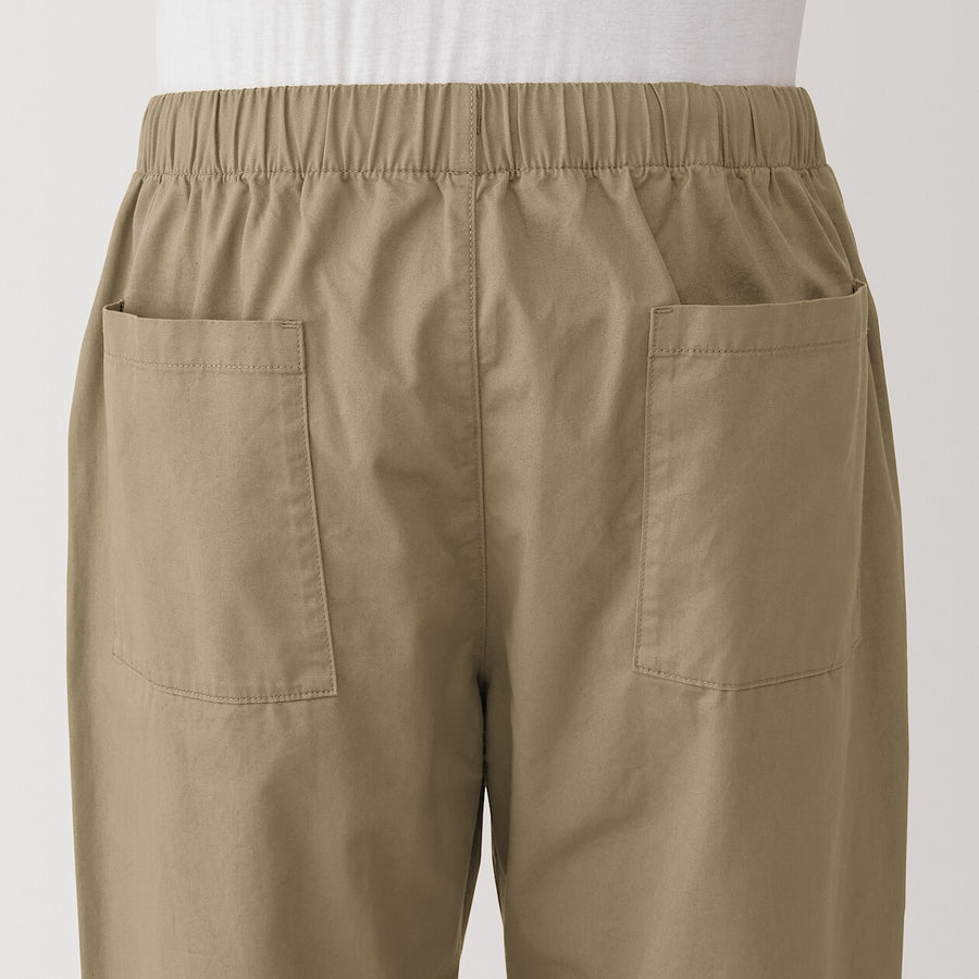 M's Washed cotton easy pants Charcoal greyXS