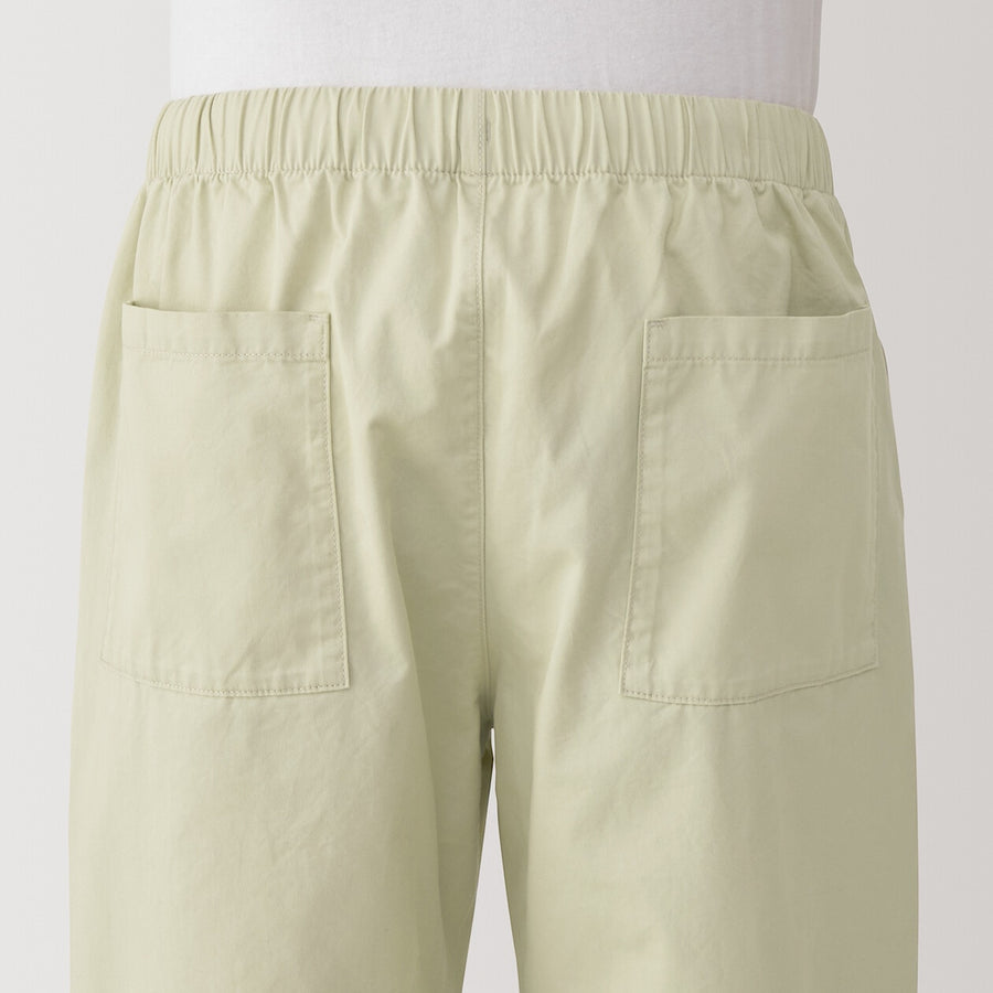 M's Washed cotton easy pants Charcoal greyXS