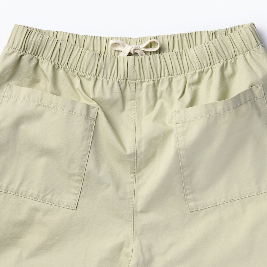 M's Washed cotton easy pants Charcoal greyXS