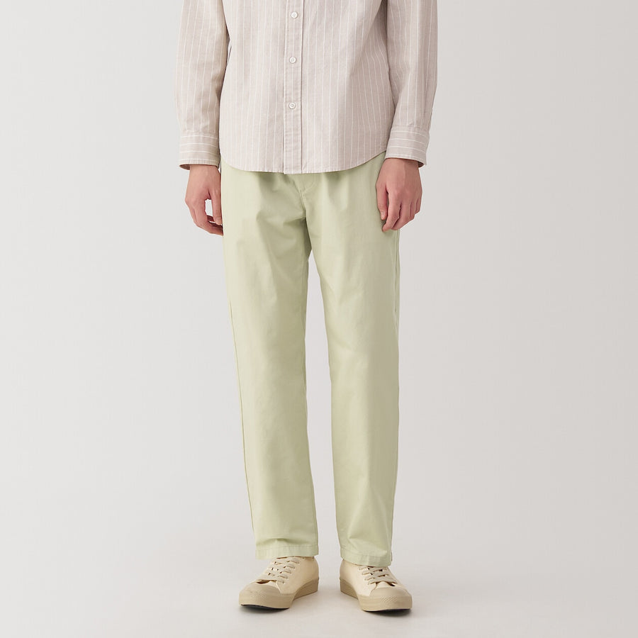 M's Washed cotton easy pants Charcoal greyXS