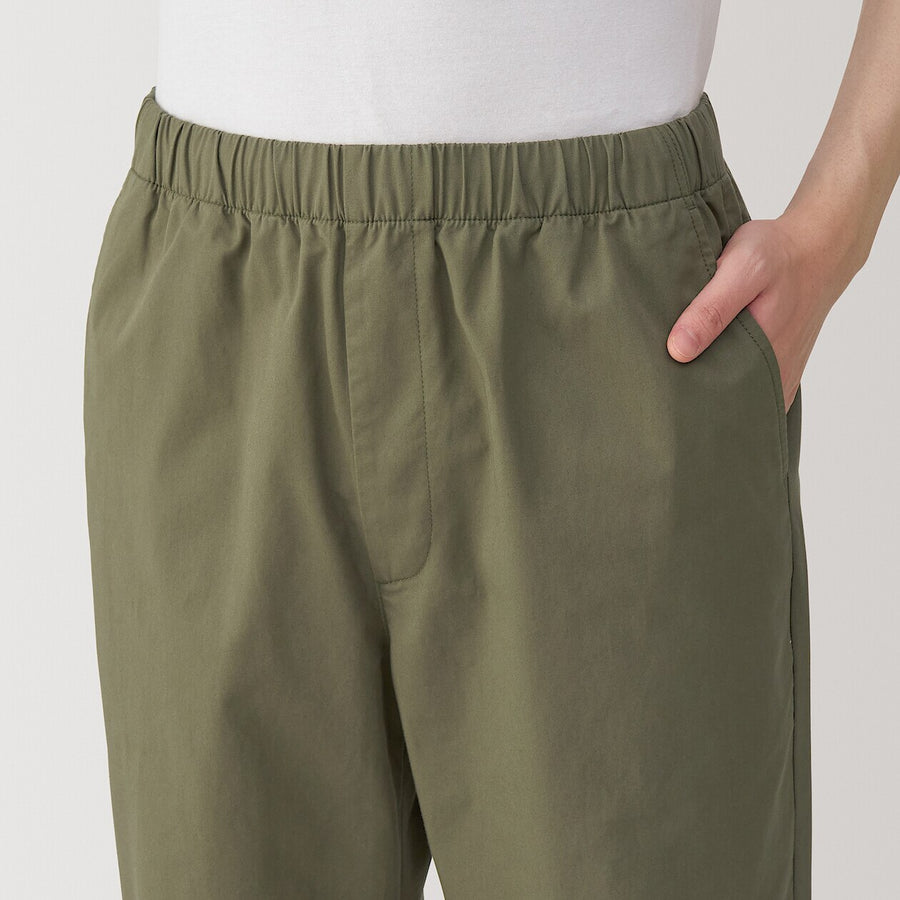 M's Washed cotton easy pants Charcoal greyXS