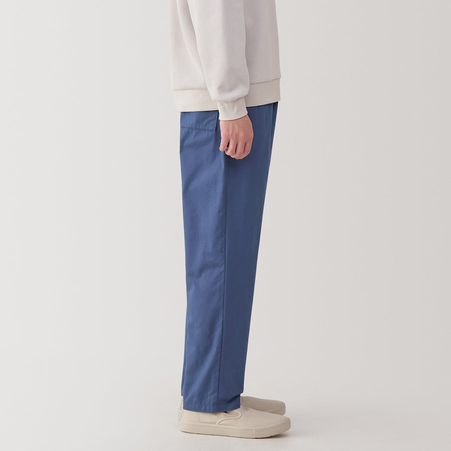 M's Washed cotton easy pants Charcoal greyXS