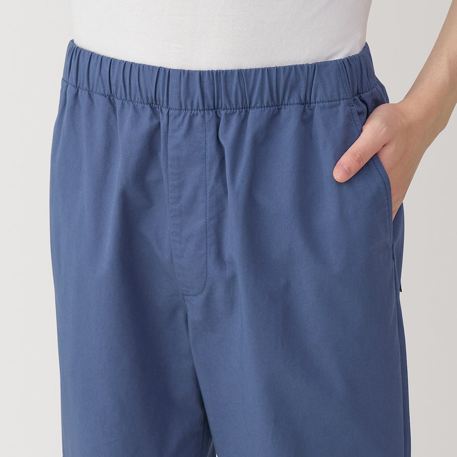 M's Washed cotton easy pants Charcoal greyXS