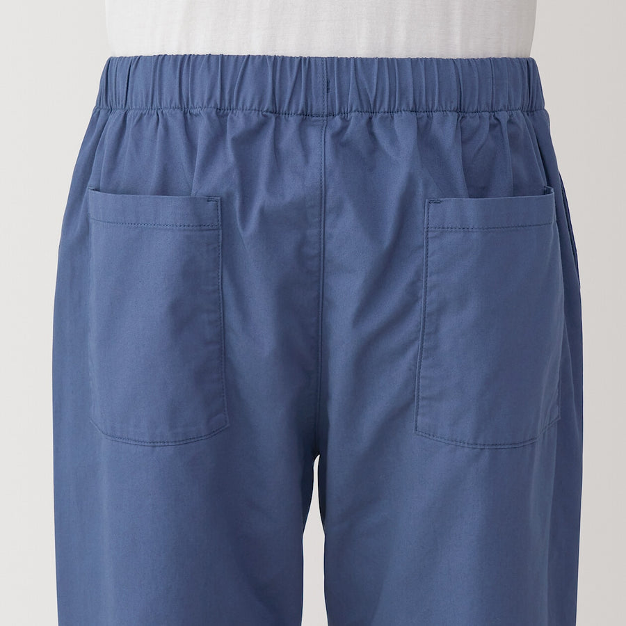 M's Washed cotton easy pants Charcoal greyXS