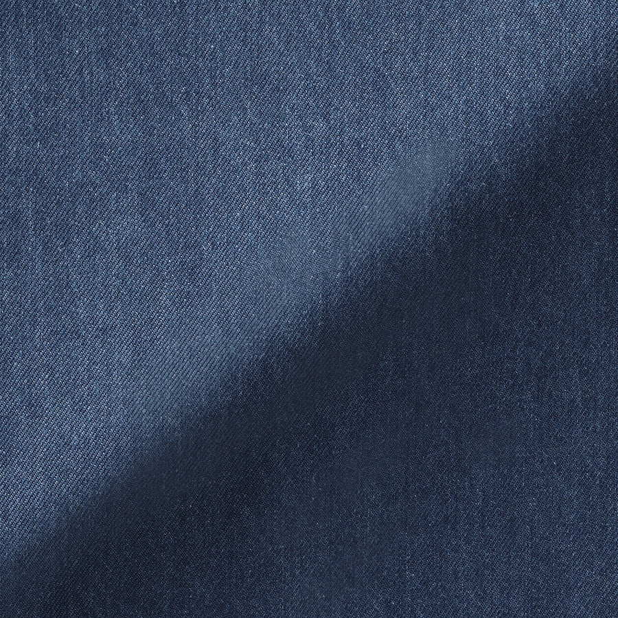 Washed Denim Easy Tapered Pants