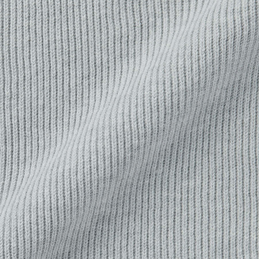 M's Washable ribbed zip up cardigan Dark NavyXS