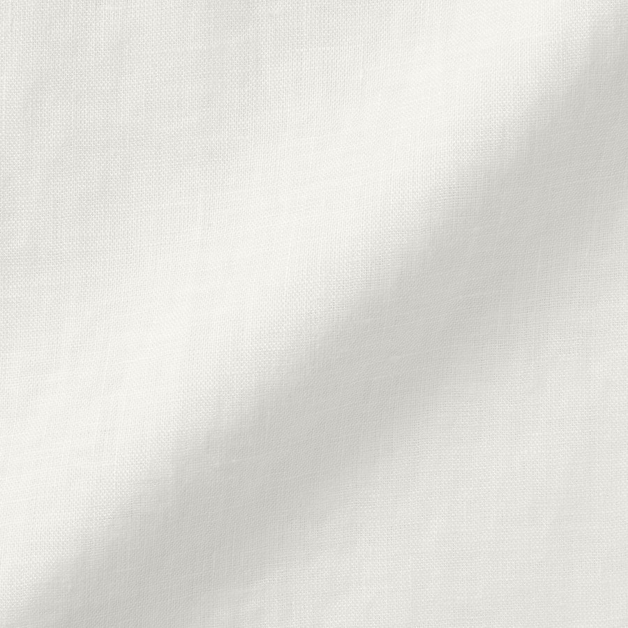 M's Washed linen stand collar L/Slv shirt WhiteXS