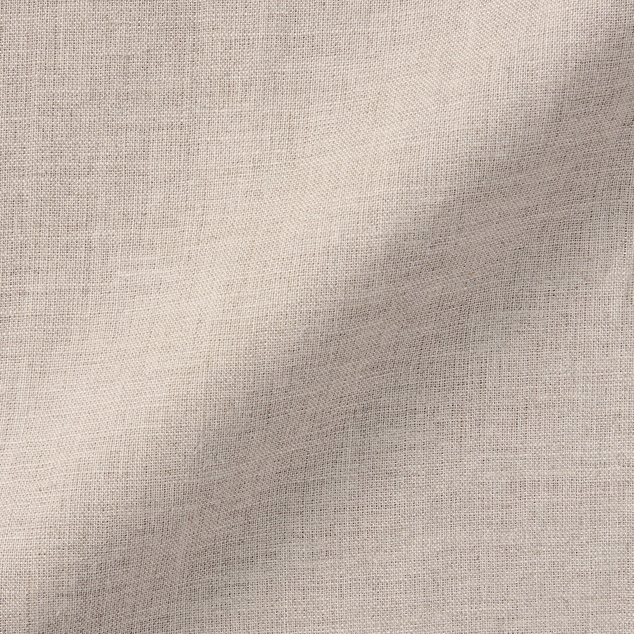 M's Washed linen stand collar L/Slv shirt WhiteXS