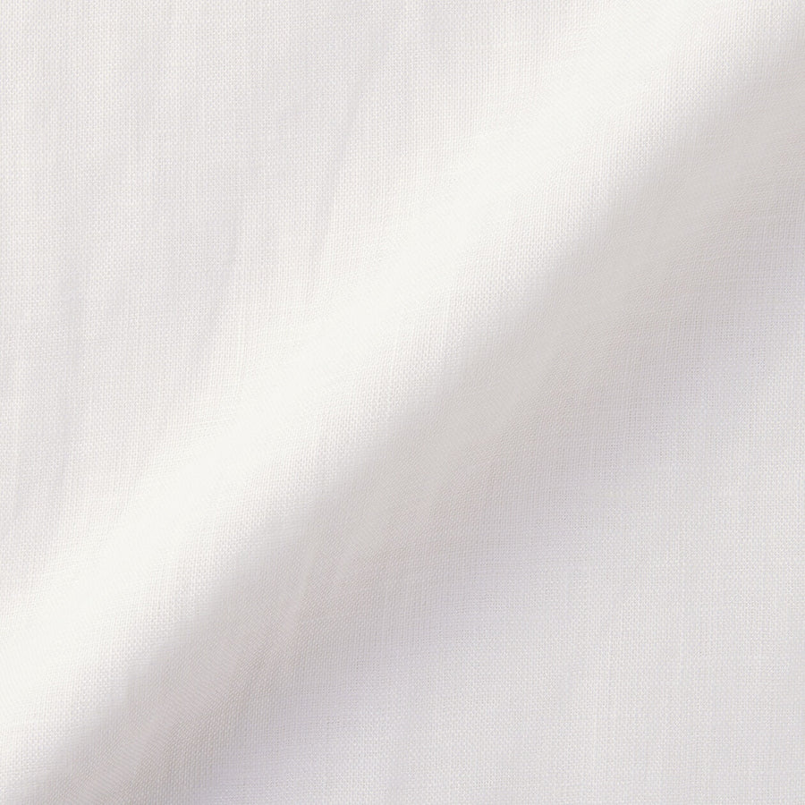 M's Washed linen L/Slv shirt (OS) WhiteXS